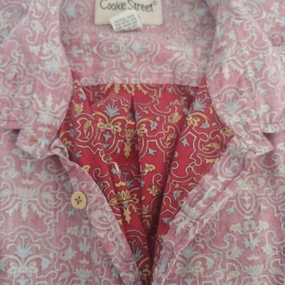 Cooke Street Men's Vintage Hawaiian Shirt Size XL Red - Picture 6 of 8